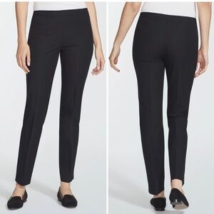 Lafayette 148 NY Bleecker cotton stretch side zip pants size 16W